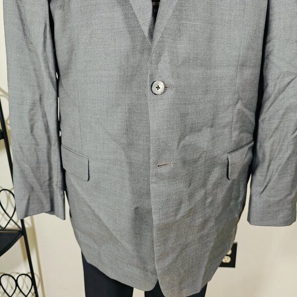 Joseph Abboud Men's Sport Coat Blazer Model 1402/4B‎ Gray Wool Zignone 100s 50L - Picture 8 of 16